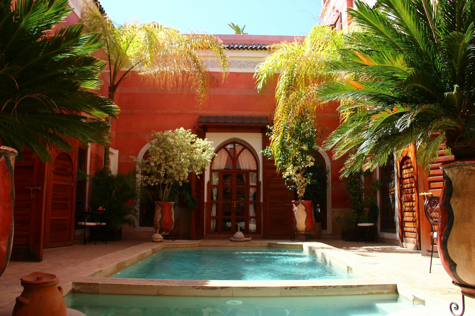 Villa de luxe · Marrakech · lumière dorée (golden hour)